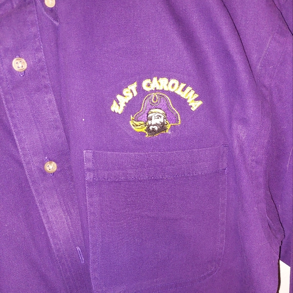 Mens Infinity by Classic ECU purple button up Size L - Picture 2 of 5